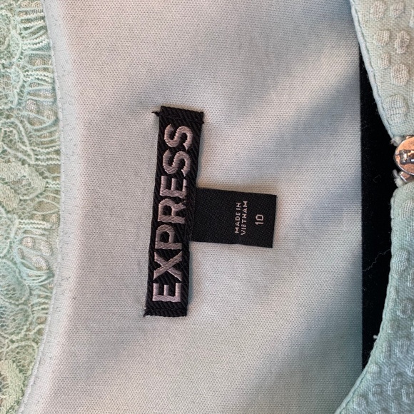 Express Light Blue Racerback Dress - Picture 3 of 4